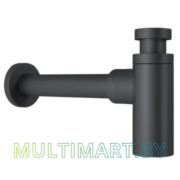 Умывальник Lauter 21487-60 (клапан 21190B + сифон 21635B, черный матовый) картинка 7